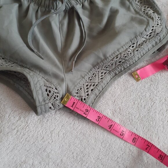 O'Neill Girls Size 14 Olive Green Athletic Lace Shorts - Picture 9 of 9